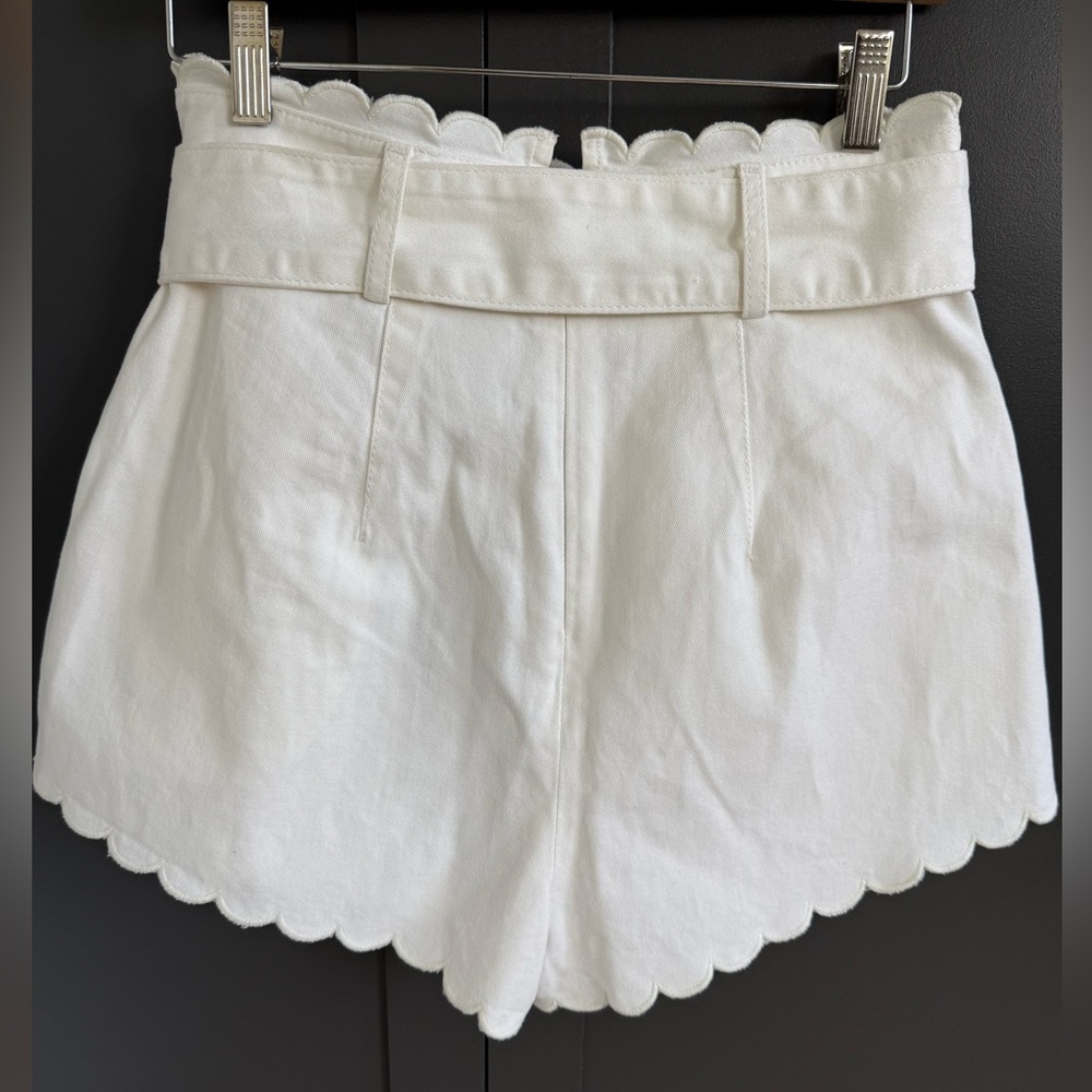 FARM Rio Festone off White Scalloped Women's Shorts • 28 • NWT - Picture 8 of 14